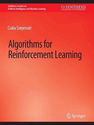 cover image of Algorithms for Reinforcement Learning